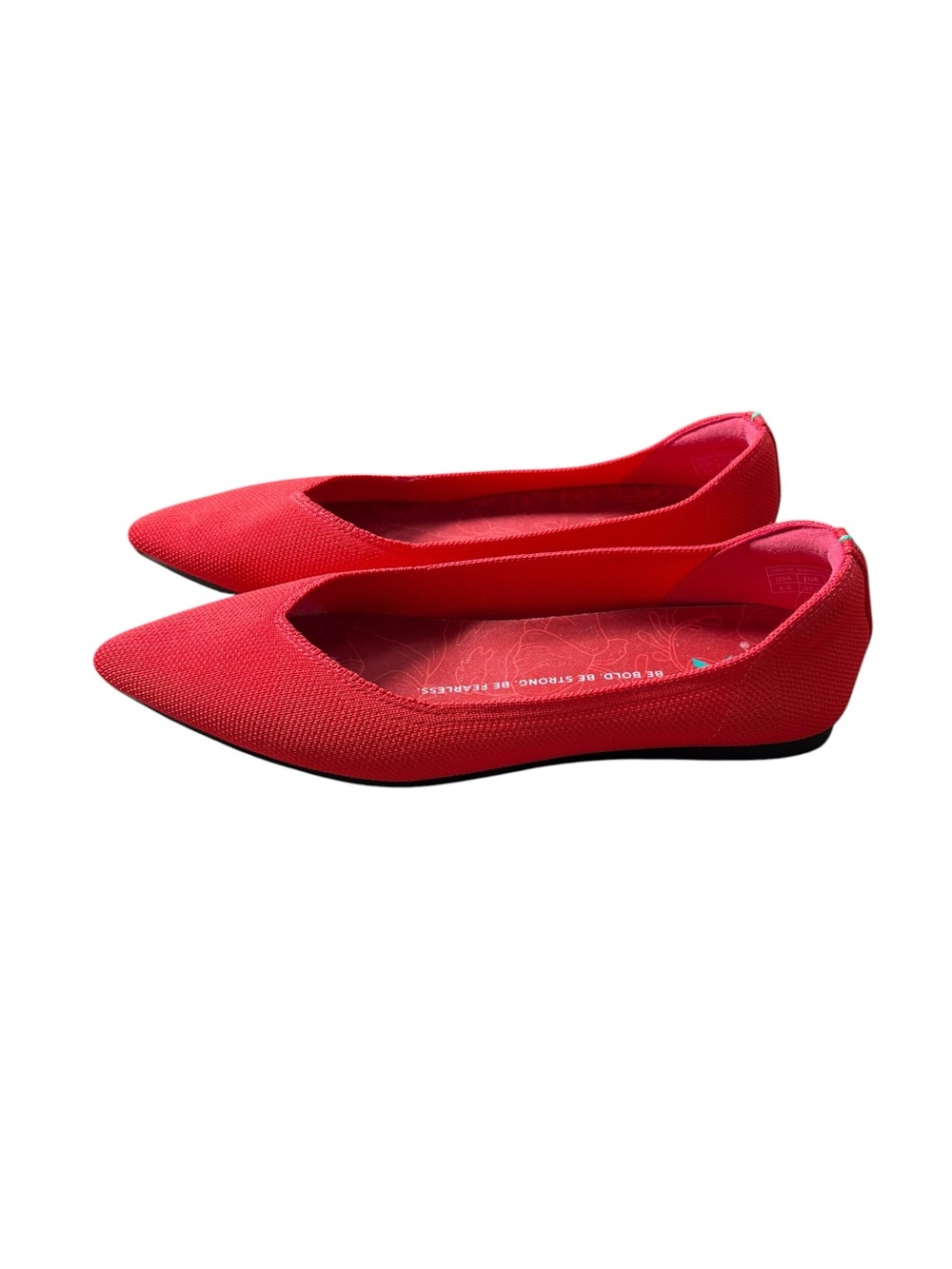 NEW - SR Max Albright MaxTRAX Pointed Toe Red Knit Ballet Flats size 6.5